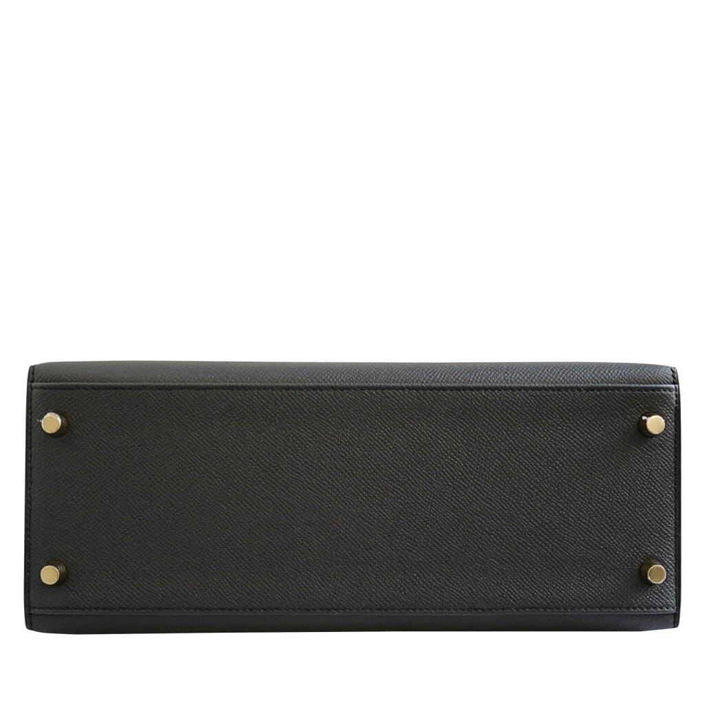Black Epsom Sellier Kelly 28 Permabrass Hardware, 2023