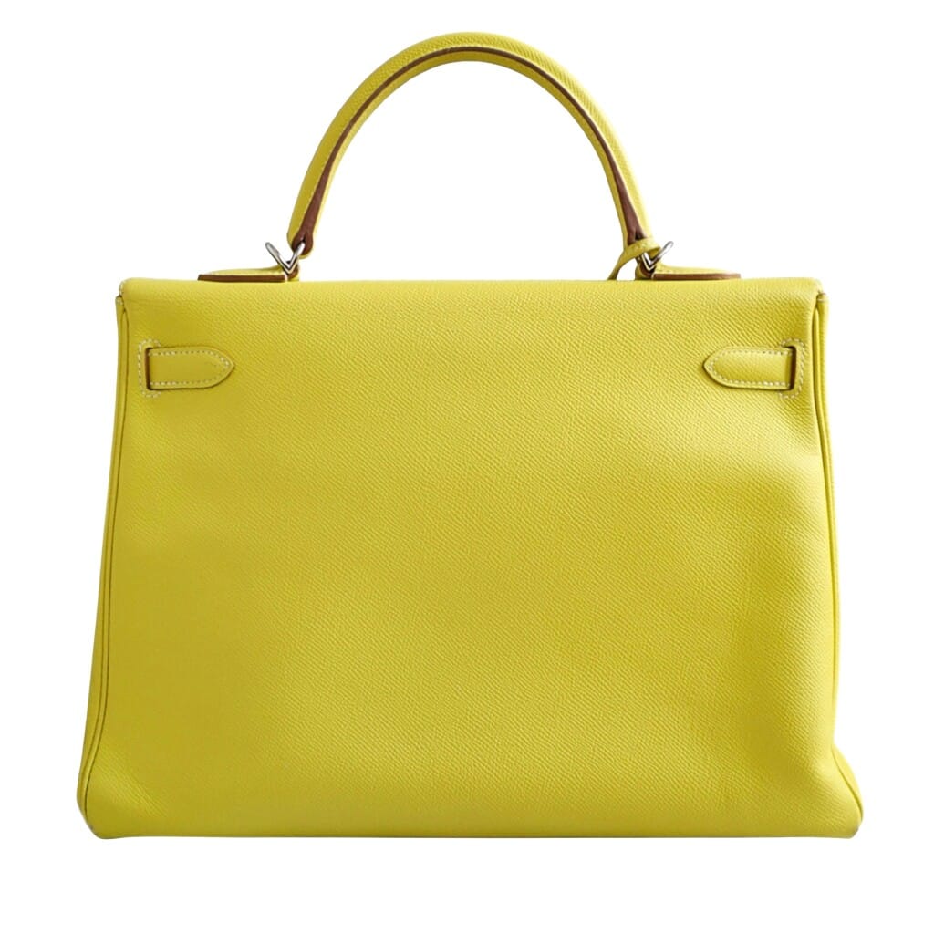 Lime Epsom and Gris Perle Retourne Candy Kelly 32 Palladium Hardware, 2011