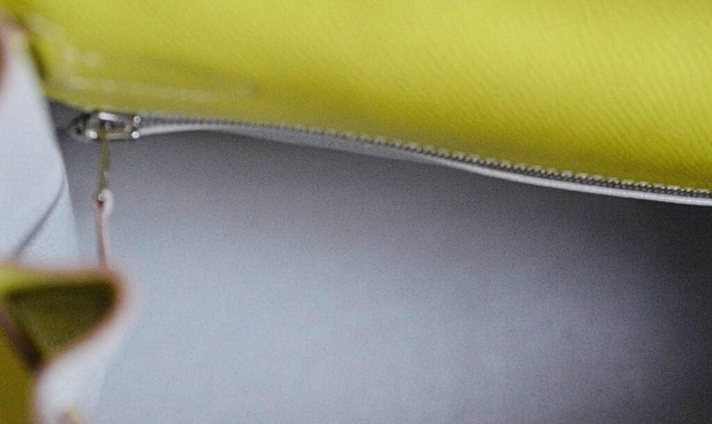 Lime Epsom and Gris Perle Retourne Candy Kelly 32 Palladium Hardware, 2011