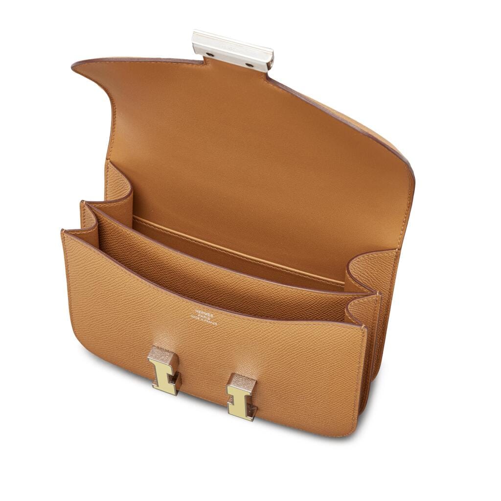 Sesame Epsom Mini Constance 18 Jaune Citron Enameled Palladium Hardware, 2020