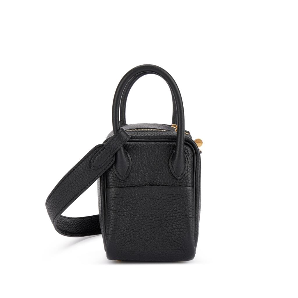 Black Clemence Mini Lindy Gold Hardware, 2021