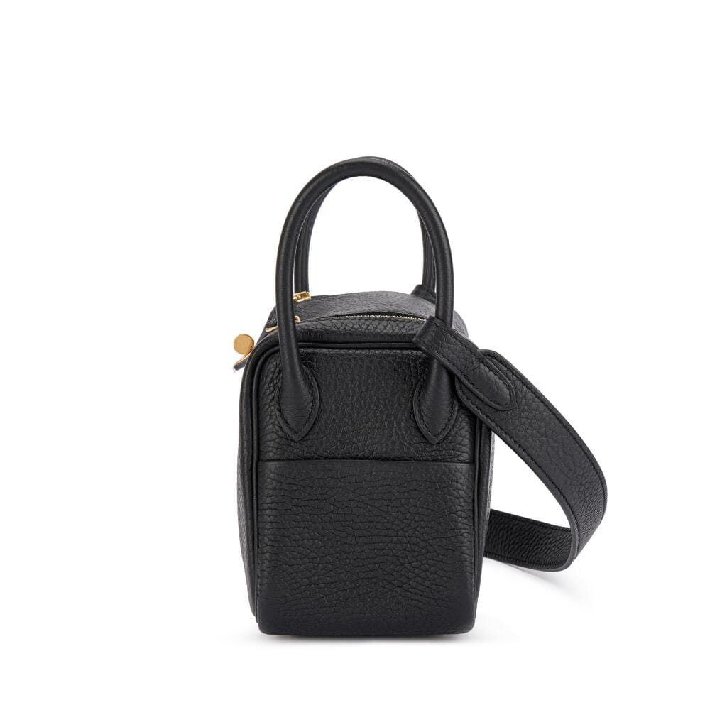 Black Clemence Mini Lindy Gold Hardware, 2021