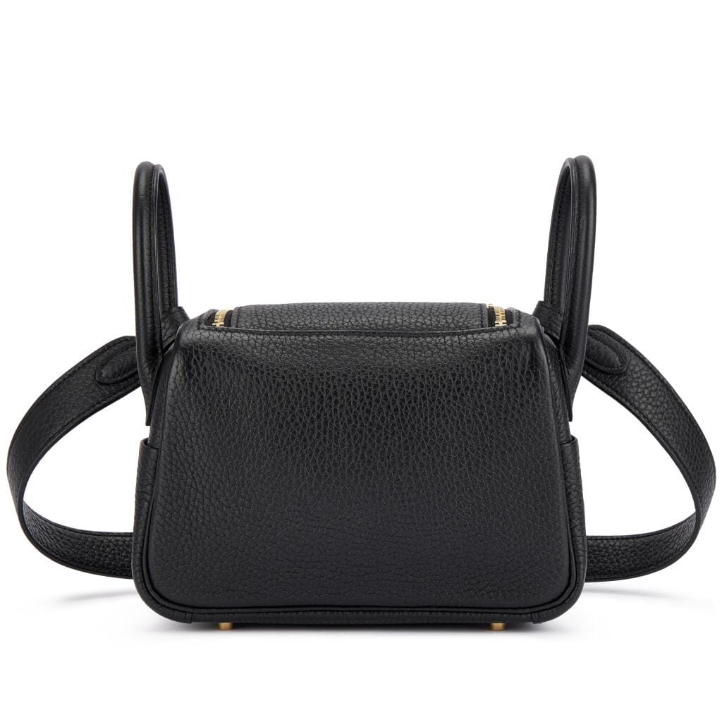 Black Clemence Mini Lindy Gold Hardware, 2021