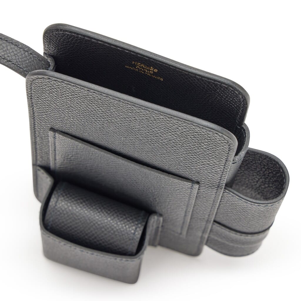 Black Epsom Hermèsway Phone Case Gold Hardware, 2024
