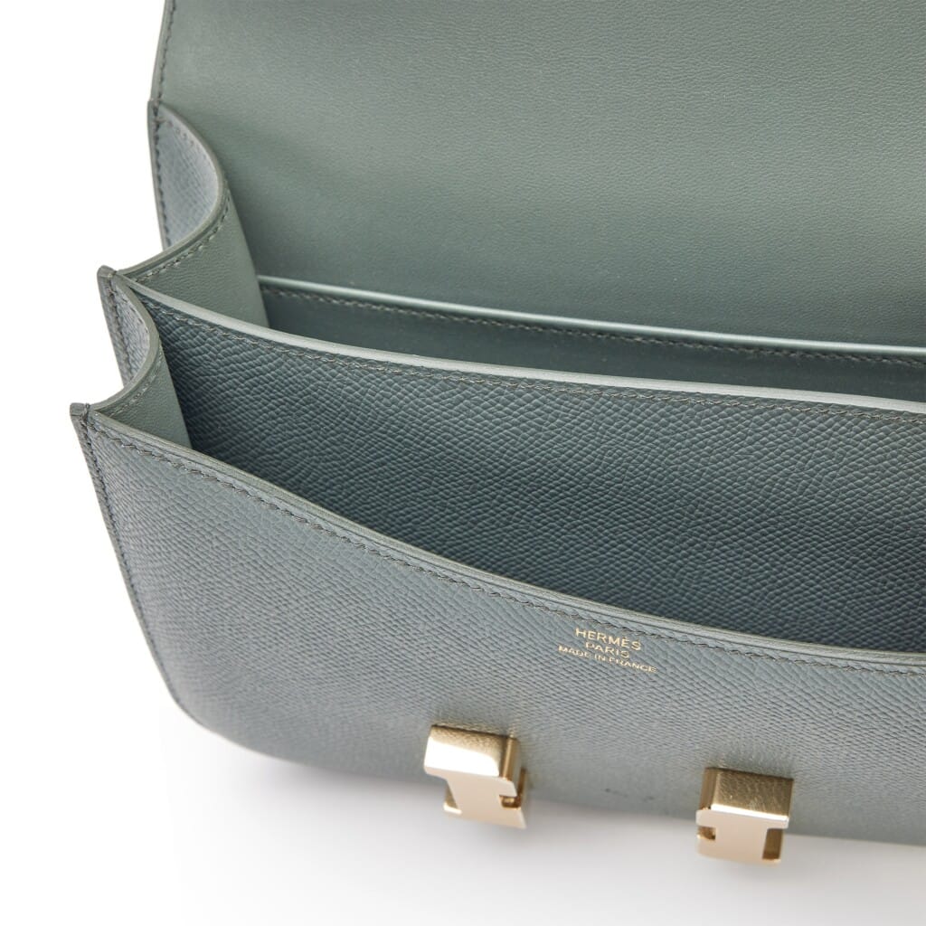 Vert Amande Epsom Mini Constance 18 Permabrass Hardware, 2025