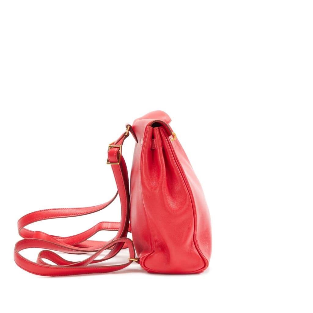 Vintage Rouge Vif Gulliver Kelly Ado 20 Gold Hardware, 1998