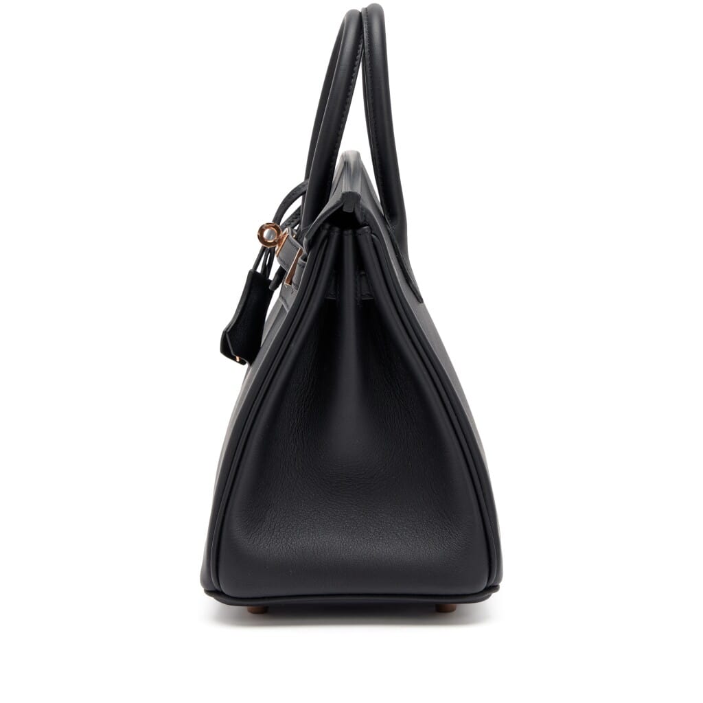Black Swift Birkin 25 Rose Gold Hardware, 2022