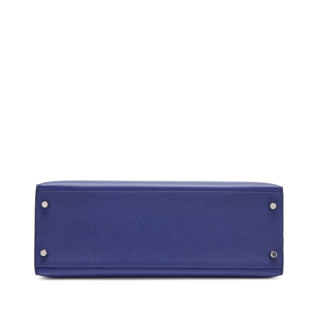 Blue Encre Epsom Kelly 32 Sellier Palladium Hardware, 2018