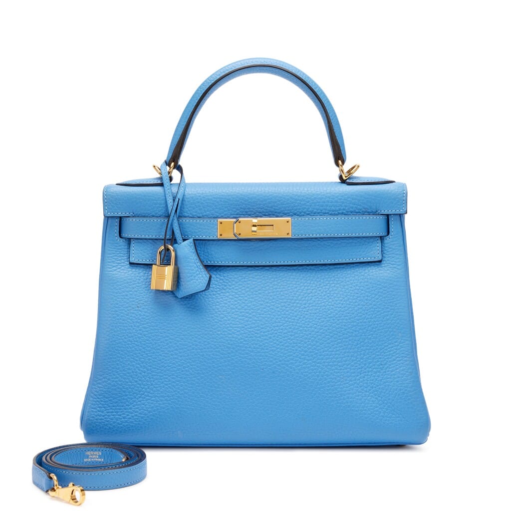 Bleu Paradis Togo Retourne Kelly 28 Gold Hardware, 2014