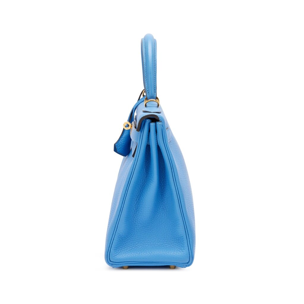 Bleu Paradis Togo Retourne Kelly 28 Gold Hardware, 2014