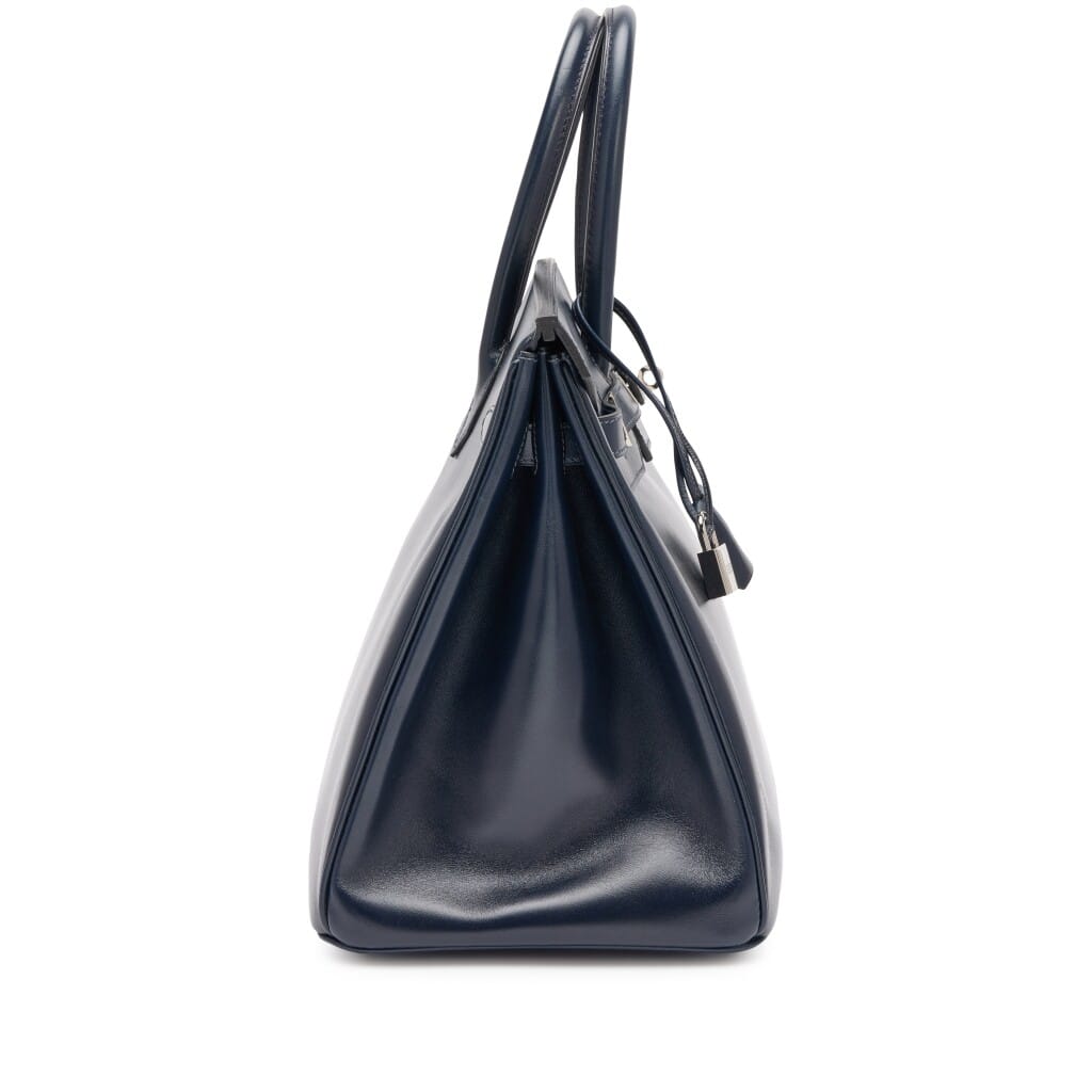 Bleu De Prusse Box Calf Birkin 35 Palladium Hardware, 2011