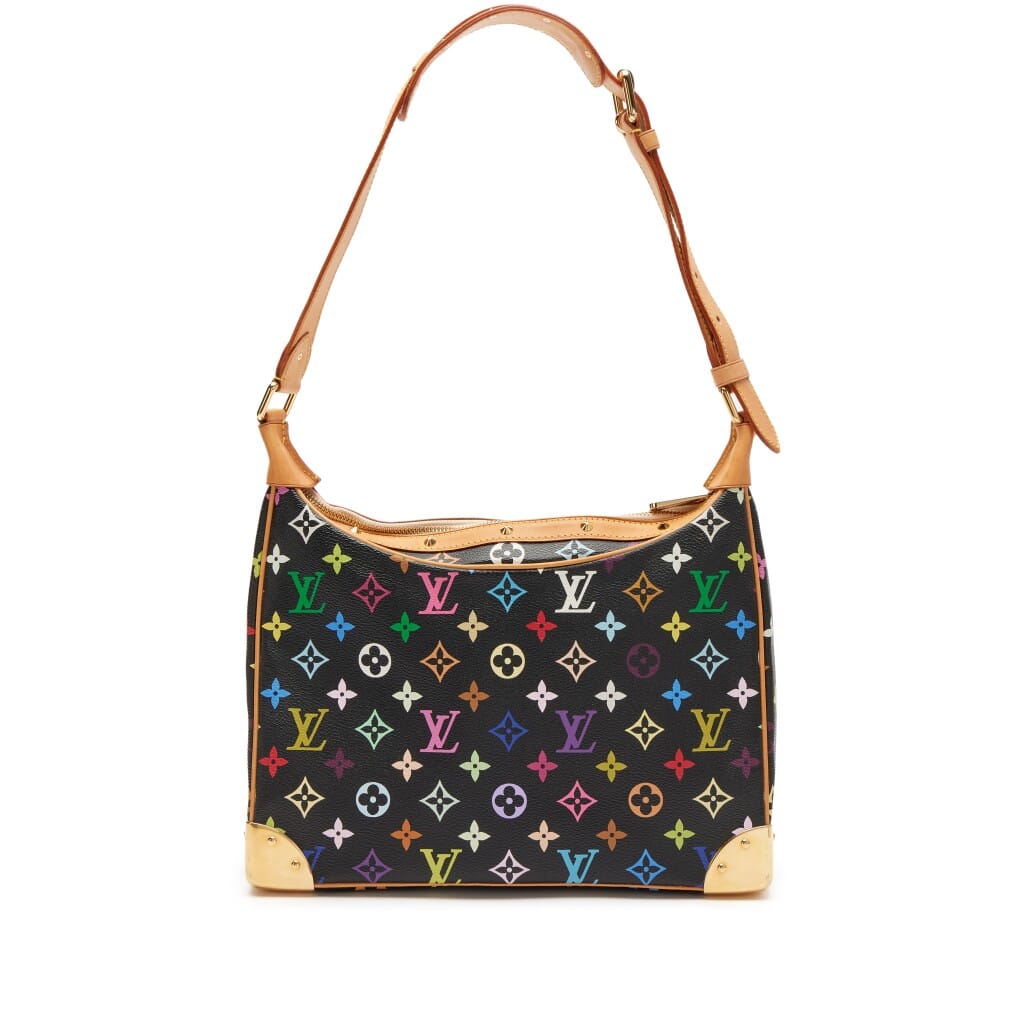 Takashi Murakami Black Monogram Multicolore Boulogne Gold Hardware, 2004