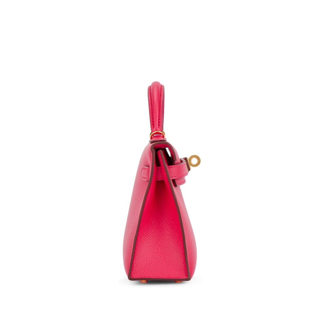 Rose Extreme Epsom Mini Kelly II 20 Gold Hardware, 2019