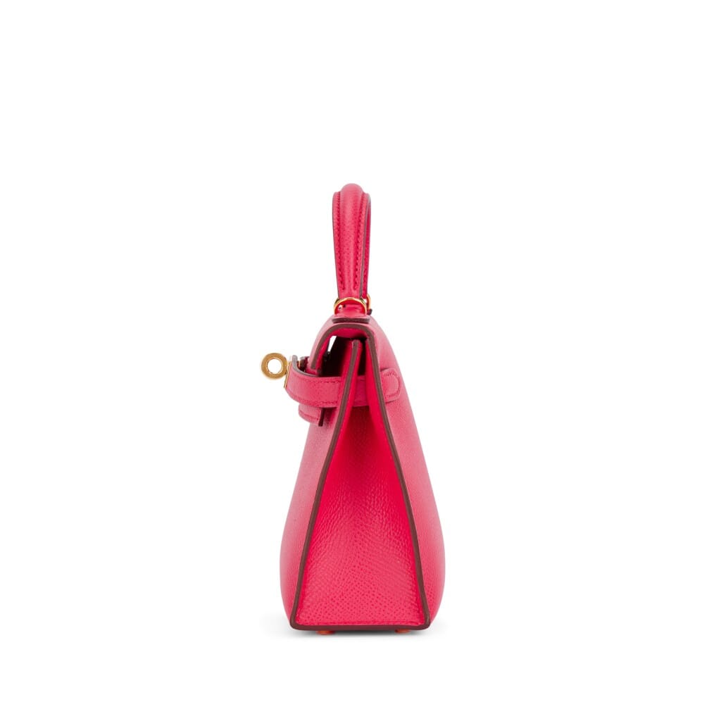 Rose Extreme Epsom Mini Kelly II 20 Gold Hardware, 2019