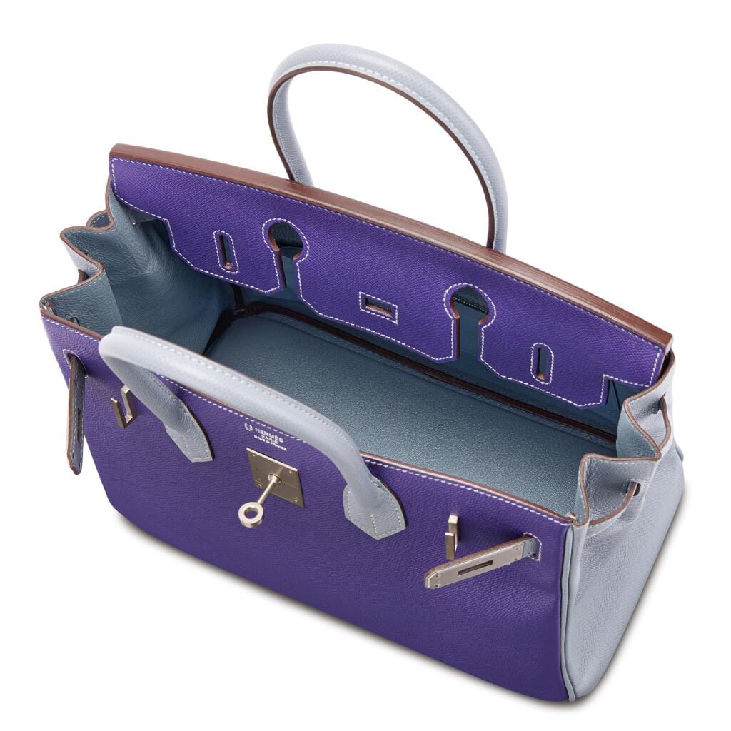 Iris and Gris Mouette Epsom HSS Birkin 30 Brushed Palladium Hardware, 2018