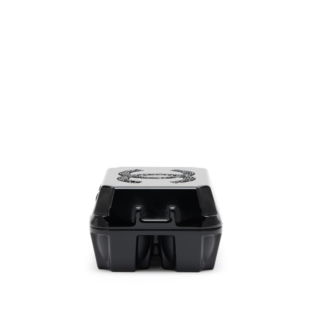 Black Plexiglass Supermarket Egg Carton Minaudière Strass CC Jewelry Box Clutch Silver Hardware, 2014
