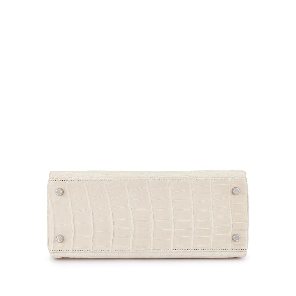 Beton Matte Alligator Kelly 28 Retourne Palladium Hardware, 2023