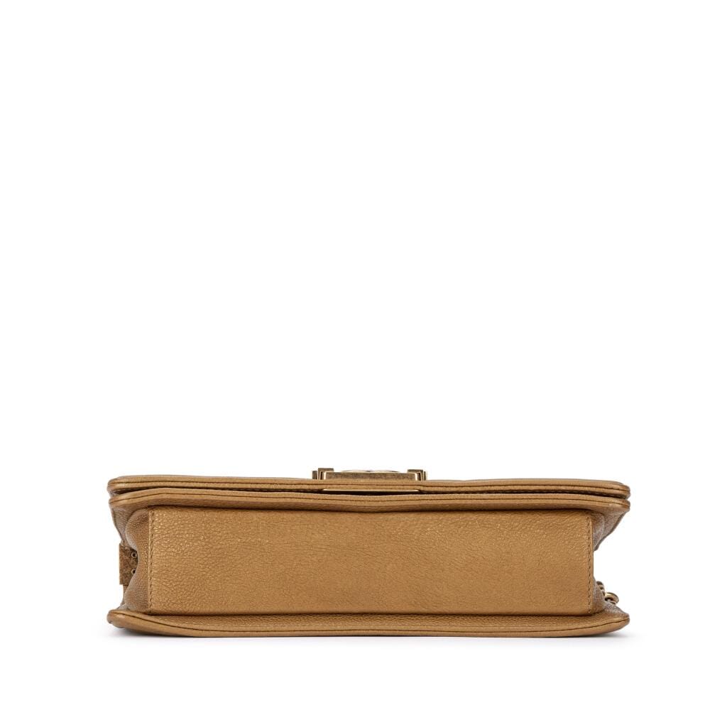 Gold Python and Calfskin Medium Boy Bag Aged Gold Hardware, 2012-13