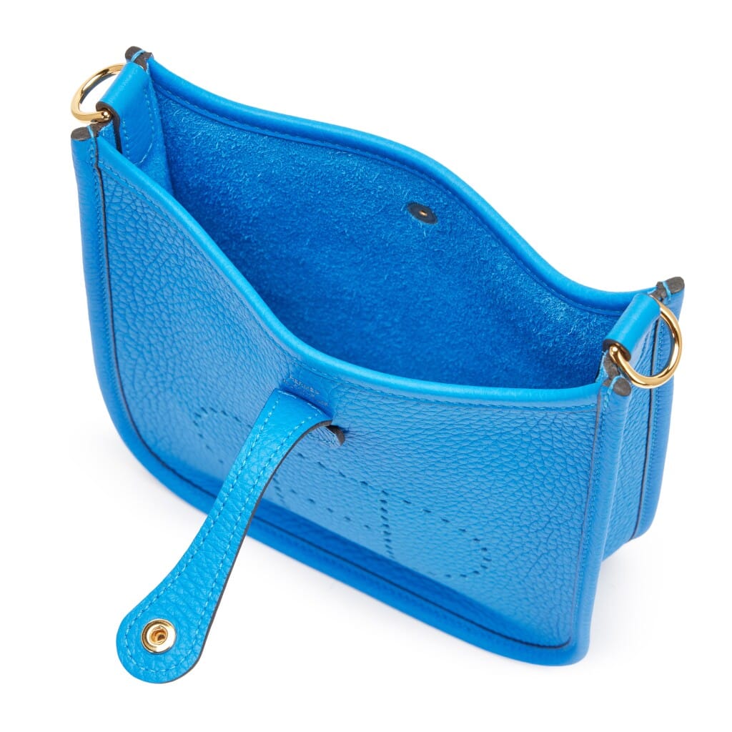 Bleu Hydra Clemence Mini Evelyne II TPM 16 Gold Hardware, 2025