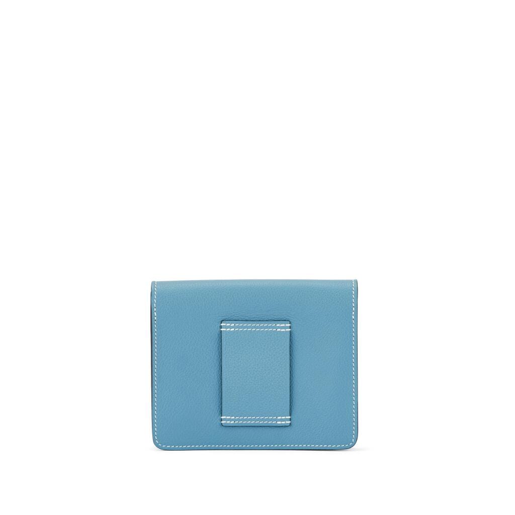 New Bleu Jean Evercolor Roulis Slim Wallet Permabrass Hardware, 2023