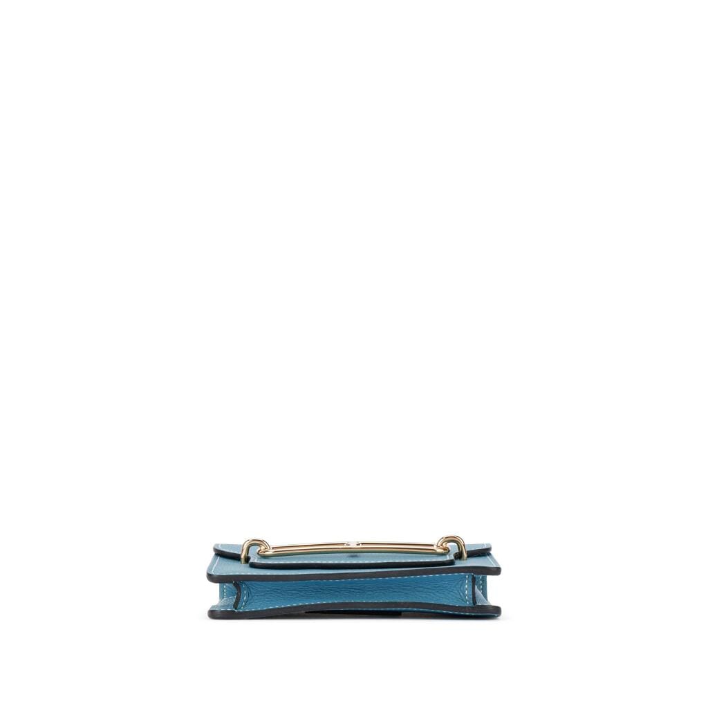 New Bleu Jean Evercolor Roulis Slim Wallet Permabrass Hardware, 2023