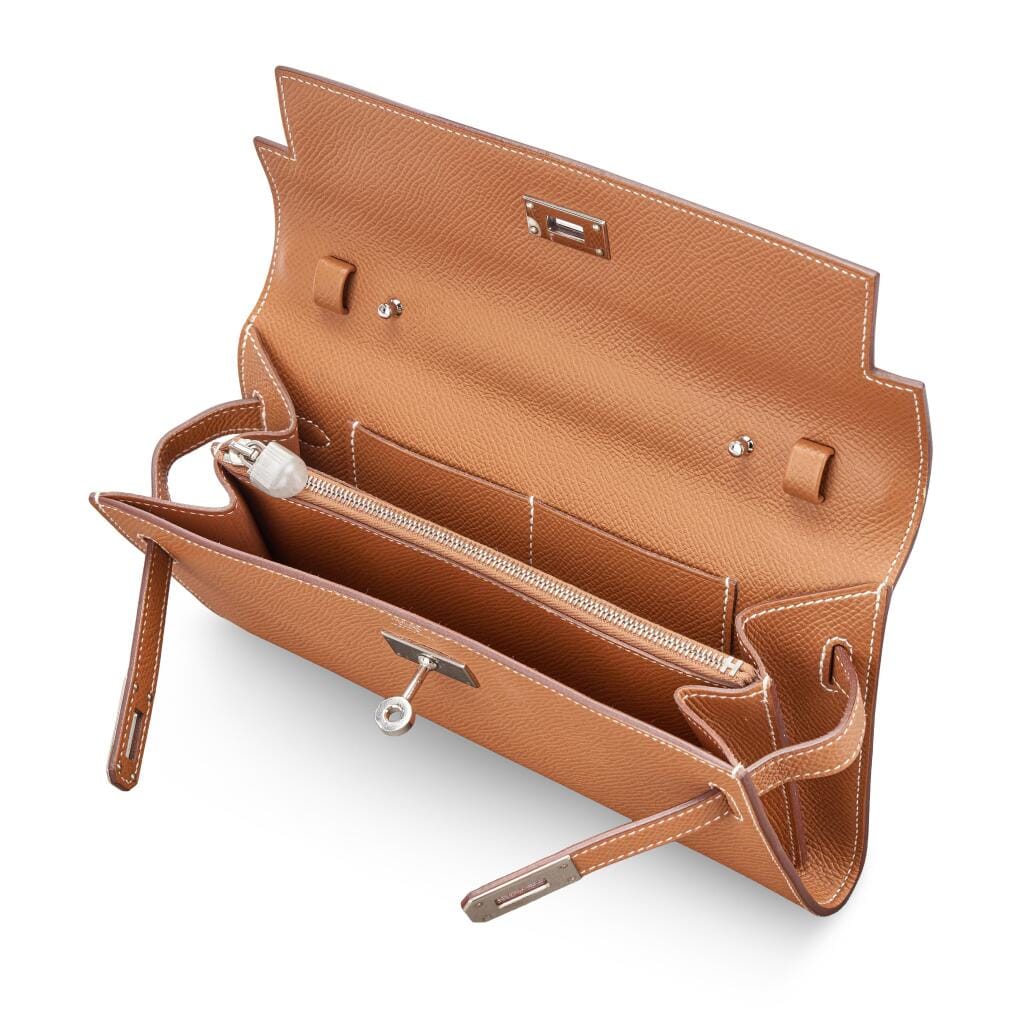 Gold Epsom Kelly-To-Go Wallet Palladium Hardware, 2021