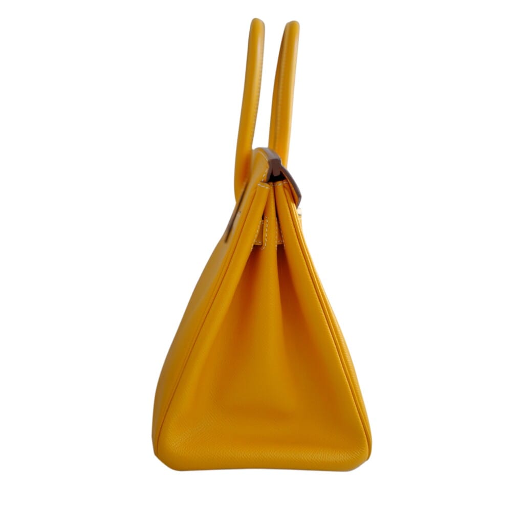 Jaune d'Or and Orange Verso Epsom Birkin 30 Gold Hardware, 2012