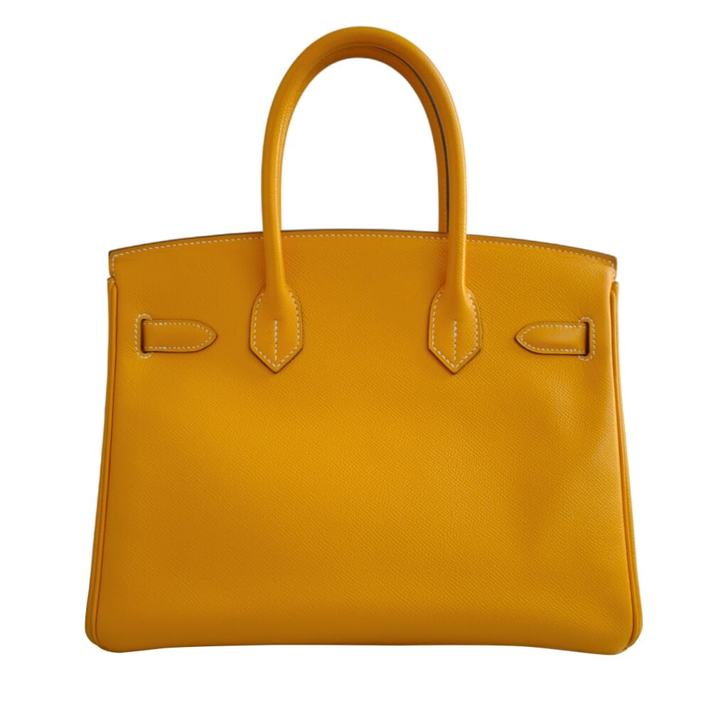 Jaune d'Or and Orange Verso Epsom Birkin 30 Gold Hardware, 2012