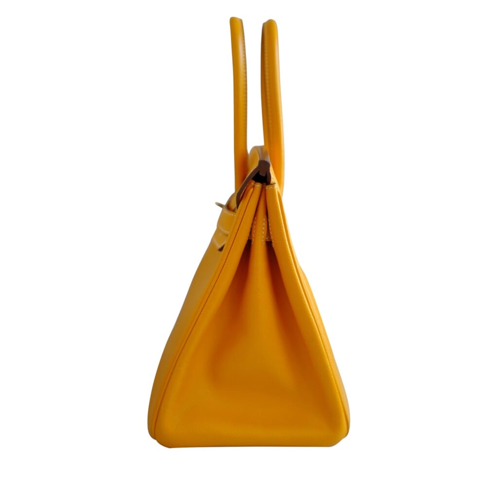 Jaune d'Or and Orange Verso Epsom Birkin 30 Gold Hardware, 2012
