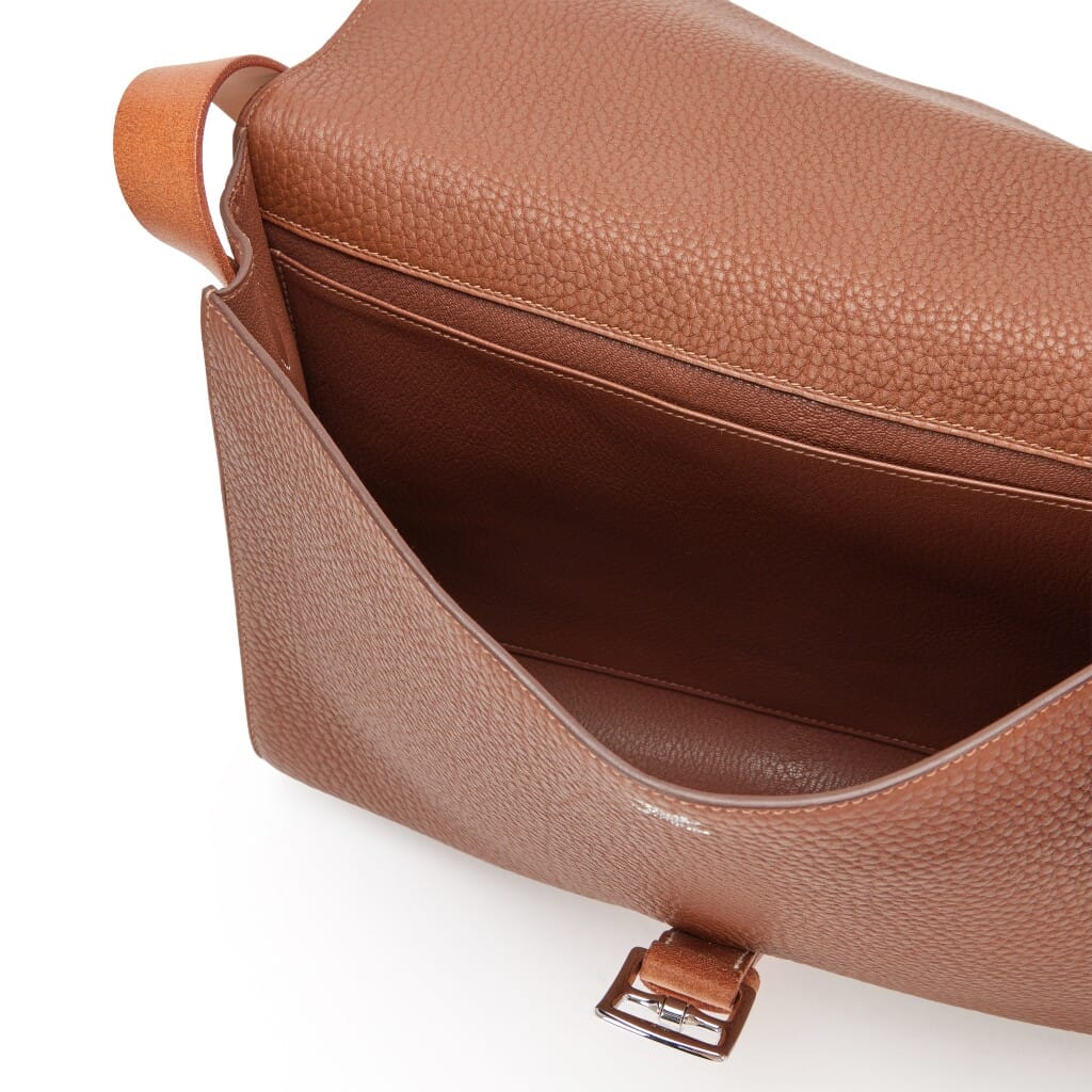 Marron d'Inde and Naturel Fjord Etriviere II Messenger Bag Palladium Hardware, 2012