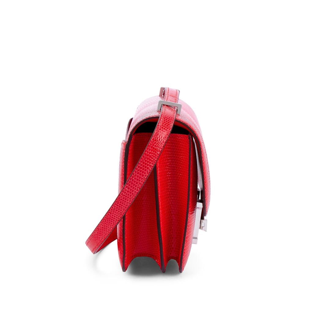 Rouge de Coeur Shiny Niloticus Lizard Mini Constance 18 Palladium Hardware, 2025
