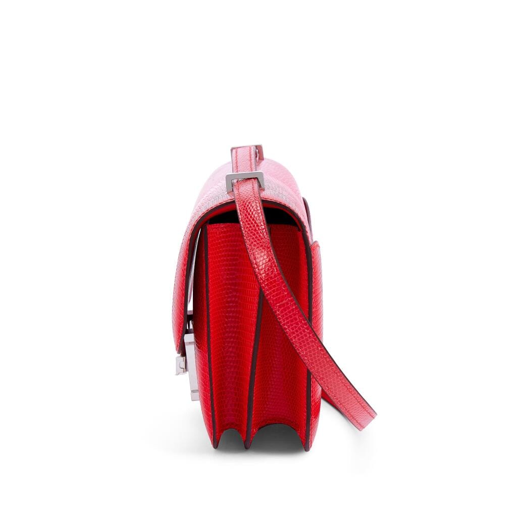 Rouge de Coeur Shiny Niloticus Lizard Mini Constance 18 Palladium Hardware, 2025