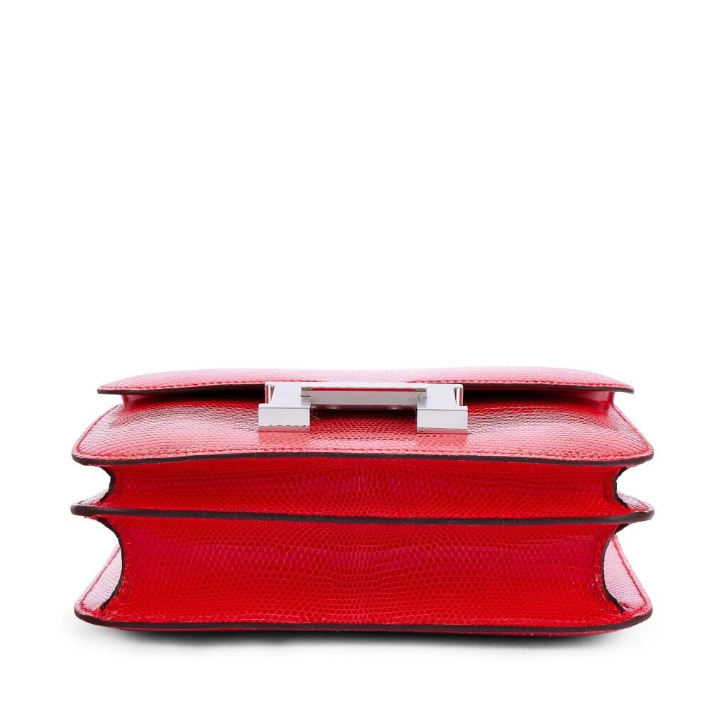 Rouge de Coeur Shiny Niloticus Lizard Mini Constance 18 Palladium Hardware, 2025