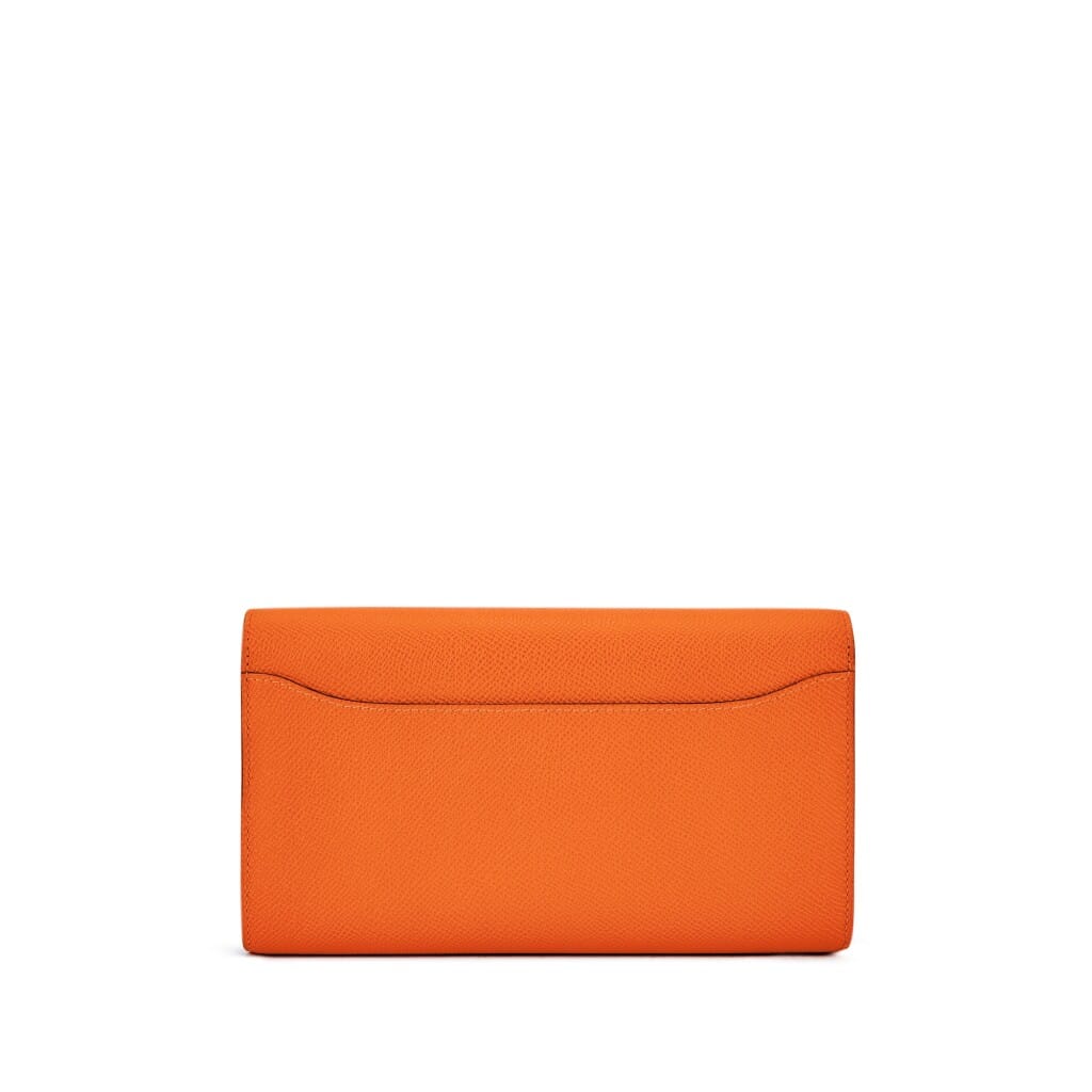 Orange H Epsom Constance-to-go Wallet Gold Hardware, 2023