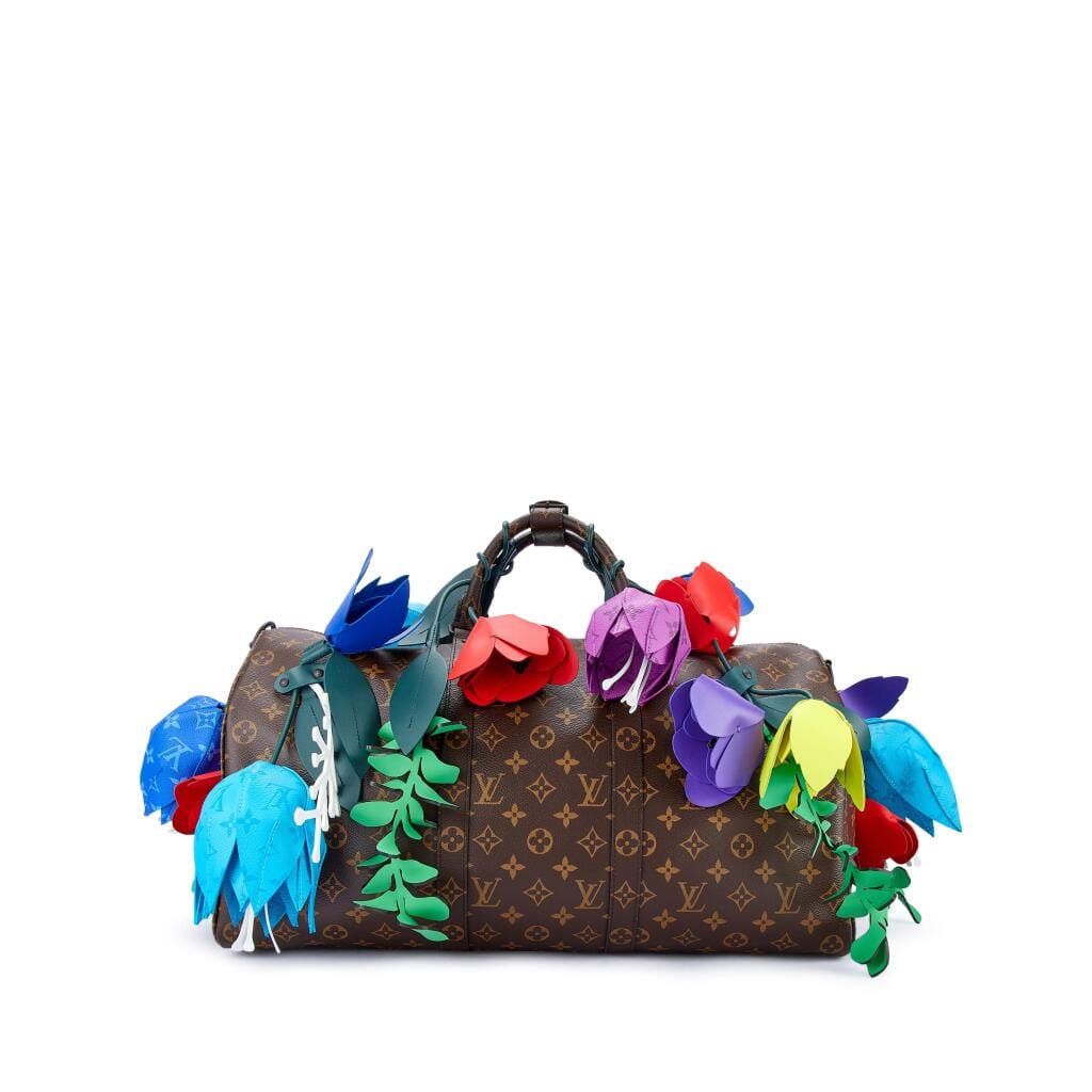 Limited Edition Brown Monogram Canvas Tulip Keepall Bandoulière 50 Brown Hardware, 2022