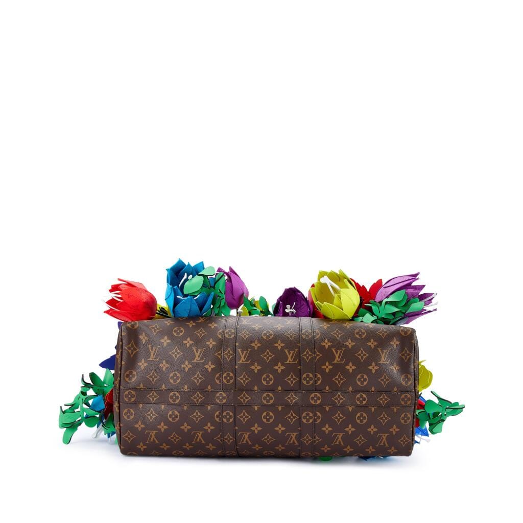 Limited Edition Brown Monogram Canvas Tulip Keepall Bandoulière 50 Brown Hardware, 2022