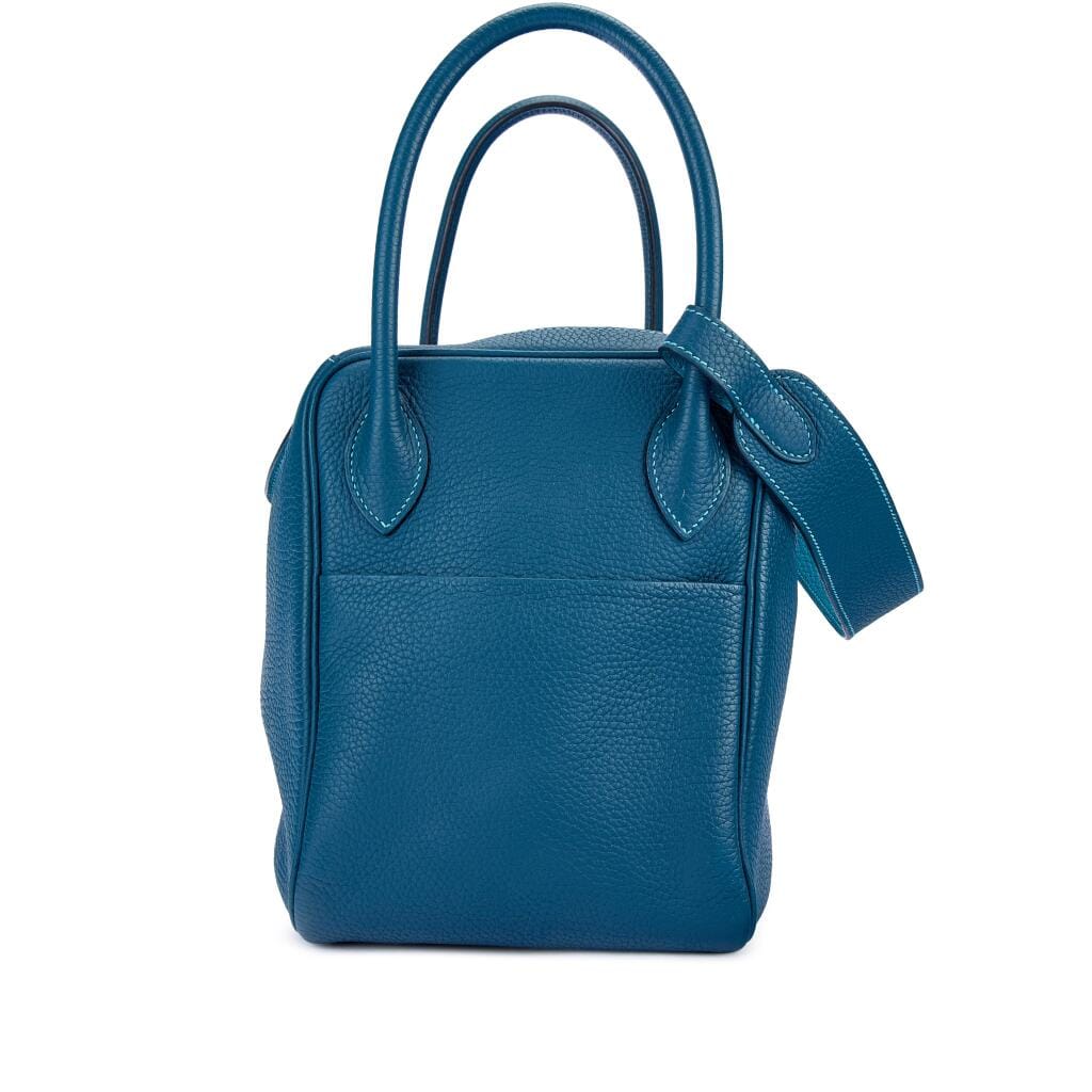 Limited Edition Bleu Colvert Clemence and Turqoise Verso Lindy 34 Palladium Hardware, 2014