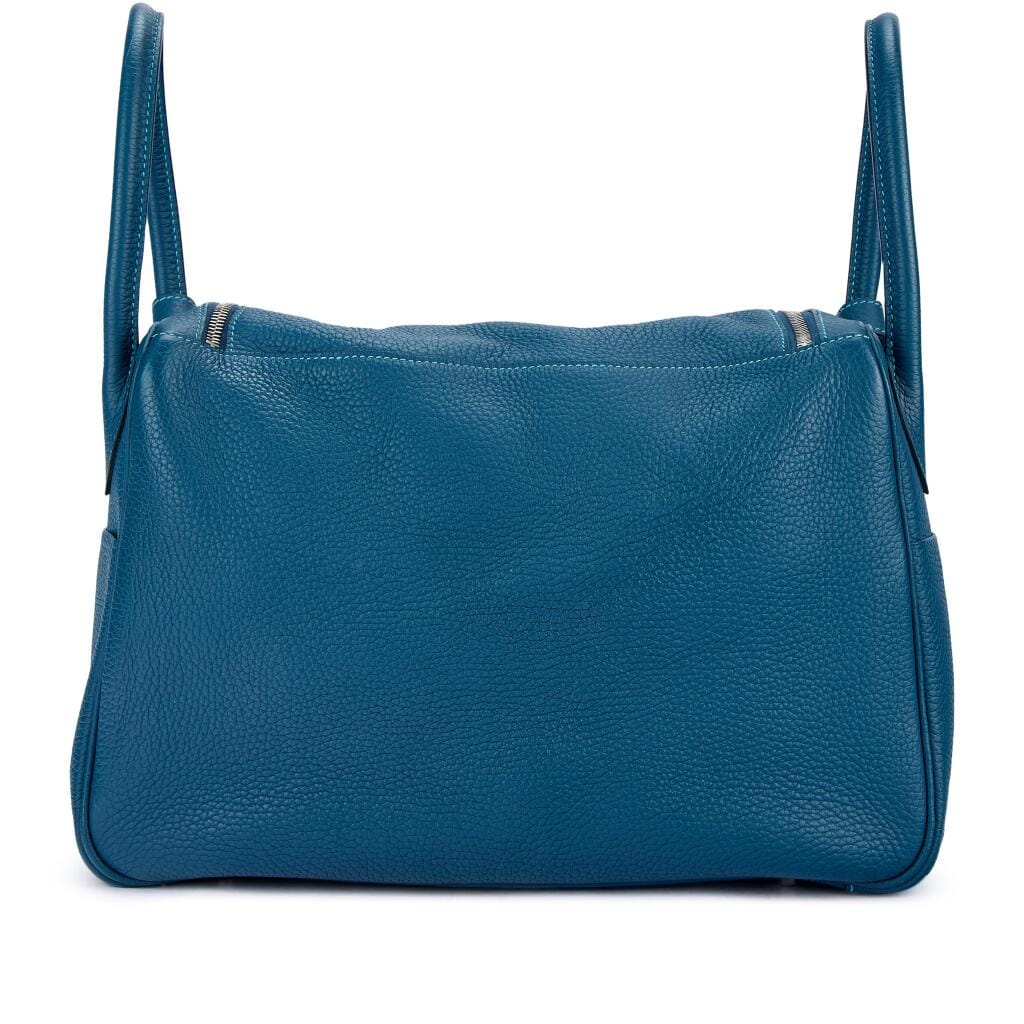 Limited Edition Bleu Colvert Clemence and Turqoise Verso Lindy 34 Palladium Hardware, 2014