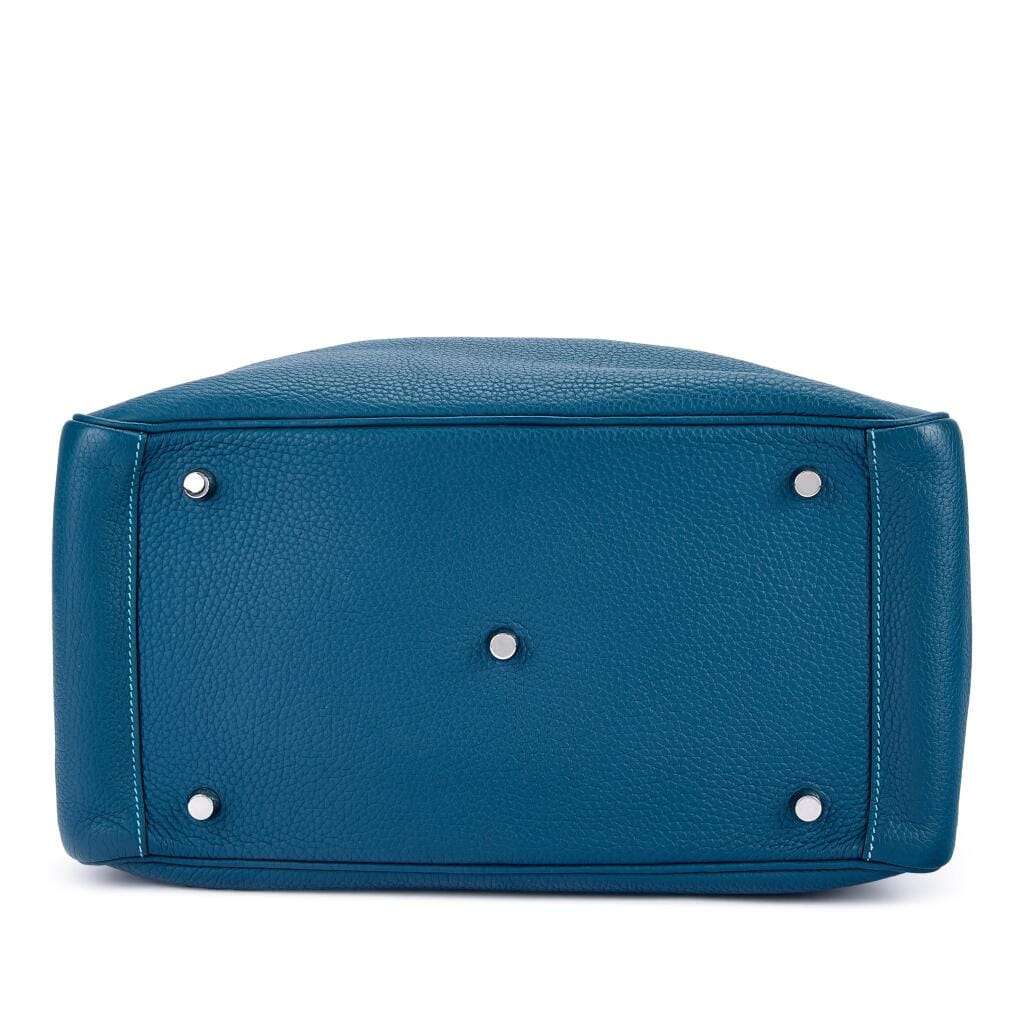 Limited Edition Bleu Colvert Clemence and Turqoise Verso Lindy 34 Palladium Hardware, 2014