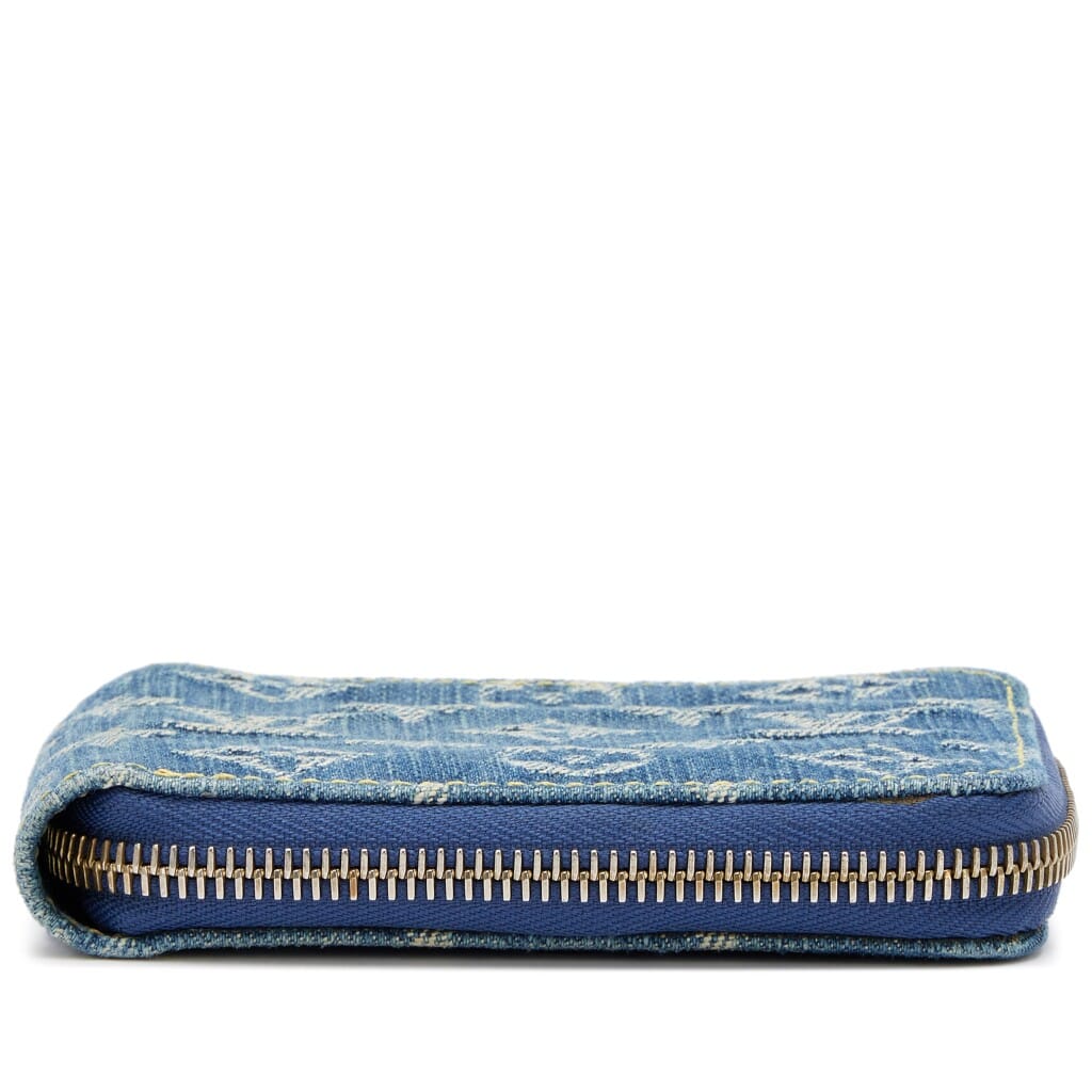 Blue Monogram Denim Small Zippy Wallet Gold Hardware, 2007