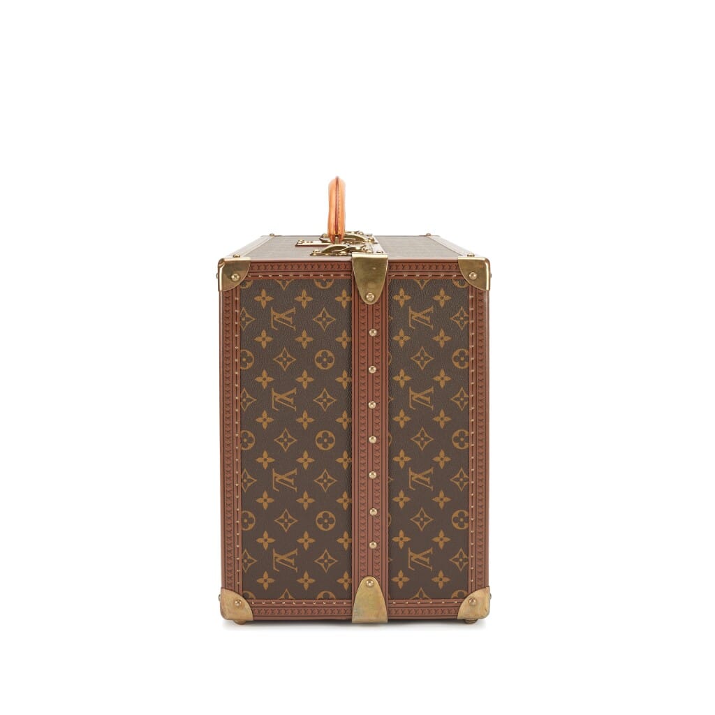 Vintage Monogram Gemine 8 Pairs Shoe Trunk Brass Hardware, 1990s