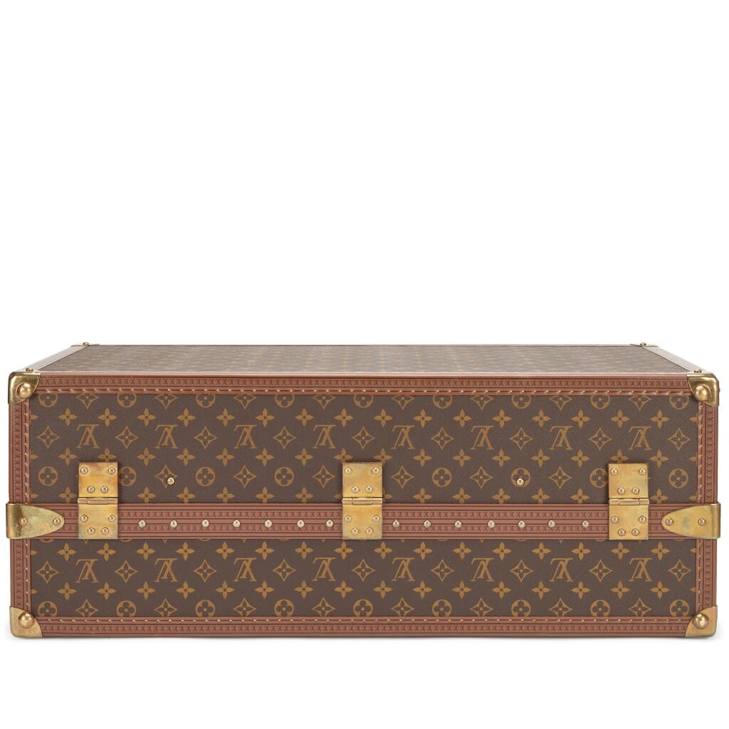 Vintage Monogram Gemine 8 Pairs Shoe Trunk Brass Hardware, 1990s