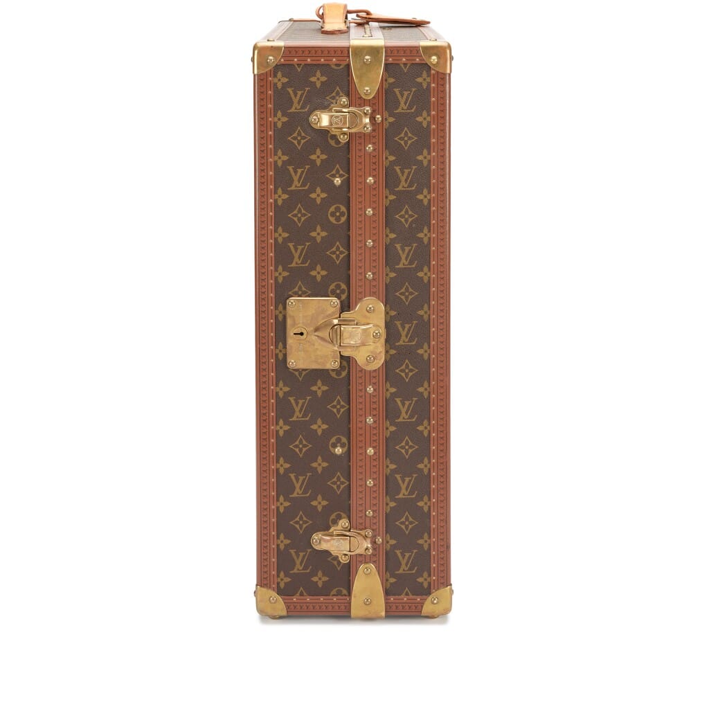 Vintage Monogram Gemine 12 Pairs Shoe Trunk Brass Hardware, 1990s