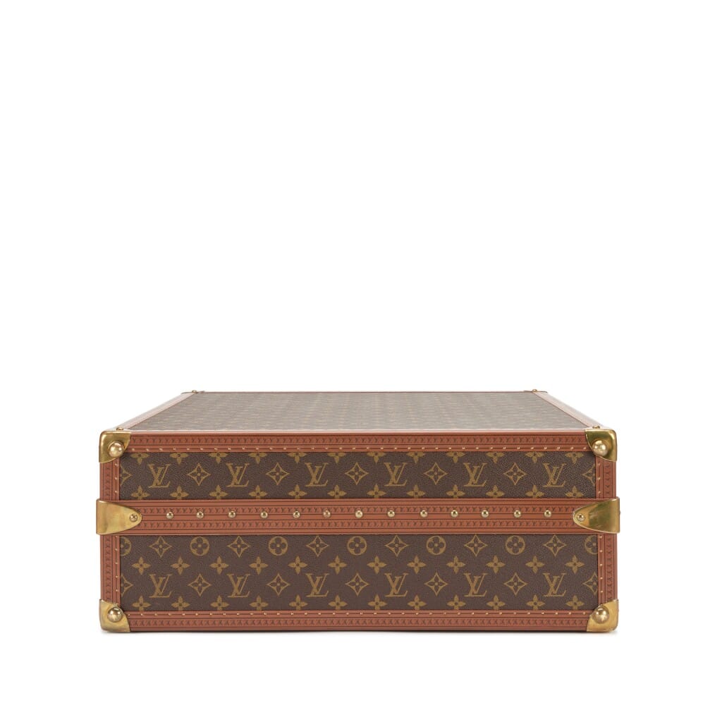 Vintage Monogram Gemine 12 Pairs Shoe Trunk Brass Hardware, 1990s