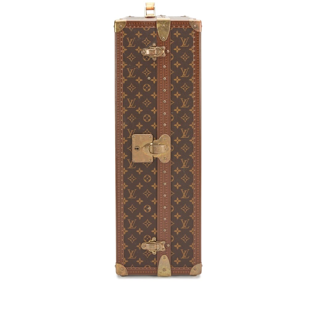 Vintage Monogram Gemine 12 Pairs Shoe Trunk Brass Hardware, 1990s