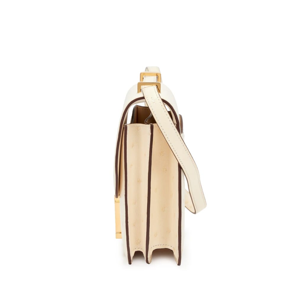 Nata Ostrich Mini Constance 18 Gold Hardware, 2022