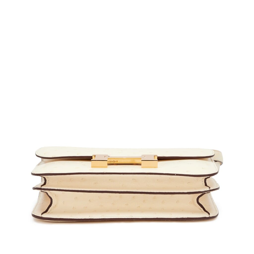 Nata Ostrich Mini Constance 18 Gold Hardware, 2022