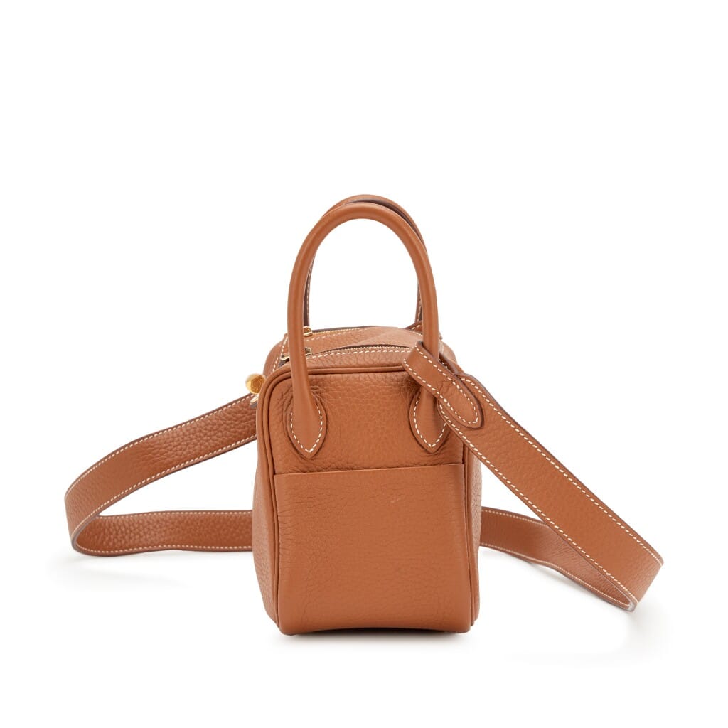 Gold Clemence Mini Lindy 20 Gold Hardware, 2023