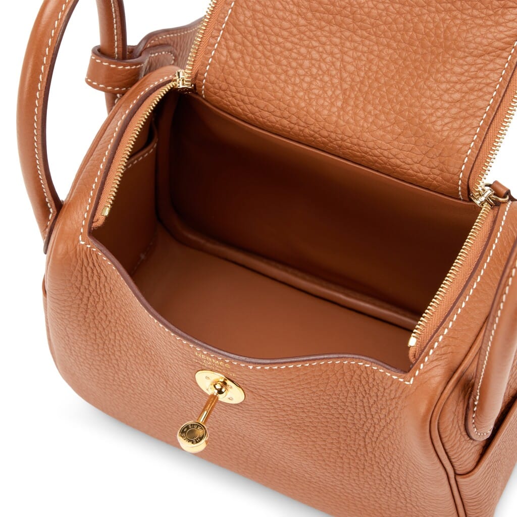 Gold Clemence Mini Lindy 20 Gold Hardware, 2023