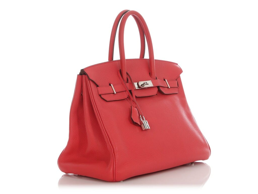 Rose Texas Togo Birkin 35 Palladium Hardware, 2010